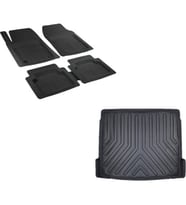 Rizline Mercedes C Seri W204 2008 Plastik Setli Bagaj Havuzu+3d Havuzlu Paspas