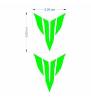 YAMAHA Yamaha Mt Logo 5 X 5 Cm Yeşil Sticker 2 Li