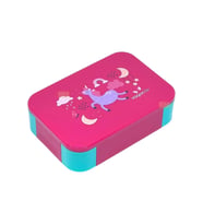 Bento 900ml Lunchbox Tek Katlı 2 Bölmeli PP Plastik Çocuk Sefer Tası (Pembe