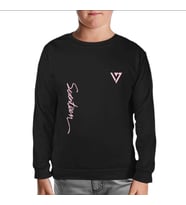 Seventeen - Logo Siyah Çocuk Sweatshirt