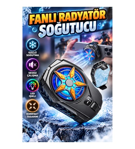 USB Güçlü Telefon Soğutucu Fan – Sessiz Çalışma, LED Işıklı Kompakt Tasarım