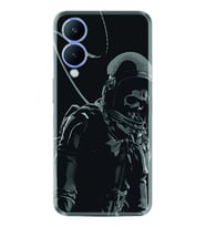 Vivo Y17S Kılıf Silikon Desen Özel Seri İskelet Astronot 1613