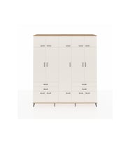 Hyperion Gardrop 11 Raflı 4 Çekmeceli 2 Askılı 220x44x243 Çam-Aytaşı/Aytaşı