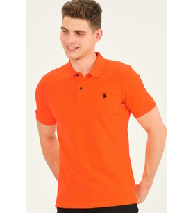 T8561 DEWBERRY ERKEK TSHIRT-KOYU TURUNCU