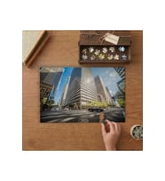 San Francisco 425 Market Street Tasarımı 240 parça Ahşap Puzzle Ahşap Kutuda MP07362