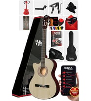 Midex CG-396NT SOLAK Klasik Gitar Natural Renk Full Set Sap Ayarlı 4/4 yetişkin Boy