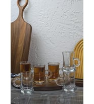 Pearl Çay Seti - 6lı Çay Bardağı Takımı - 6 Parça, 180 ML (Şeffaf)