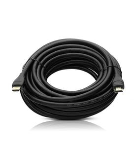 FULLY G-507DS PLASTİK DÜZ SİYAH 10 METRE GOLD POŞETLİ HDMI KABLO