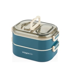 Vagon Life 1000ML Çift Katlı 3 Bölmeli Çelik Sefer Tası