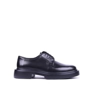 Shoetyle - Hakiki Deri Siyah Renk Günlük Erkek Ayakkabı - 250-12-450