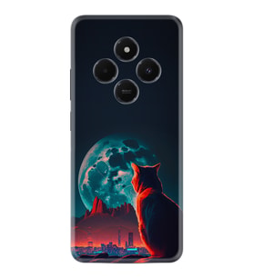 Xiaomi 14C Kılıf Boutique Baskılı Resimli Dalgın Kedi Pcode -074