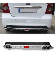 Ford Focus 2 Gri Difüzör Difizör Yuvarlak Egzoz Görünüm Kulaklı Tip 2004 - 2010
