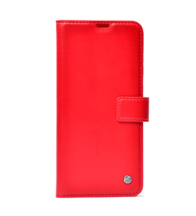 iPhone 17 Air Kılıf Kar Deluxe Kartvizitli Cüzdan Kılıf (Kırmızı)