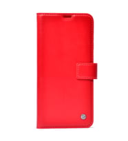 iPhone 17 Air Kılıf Kar Deluxe Kartvizitli Cüzdan Kılıf (Kırmızı)