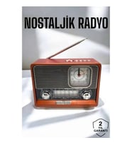 Mey İthalat® Nostaljik Görünümlü USB Girişli Bluetooth Bağlantılı Radyo