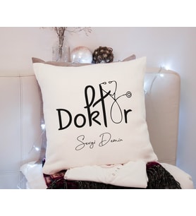 Steteskop Doktor Yastık Kişiye Özel