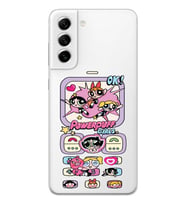 Samsung Galaxy S22 Uyumlu Powerpuff Girls Tasarımlı Şeffaf Telefon Kılıfı