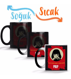 Pulp Fiction Mia Wallace Sihirli Kupa Bardak Porselen