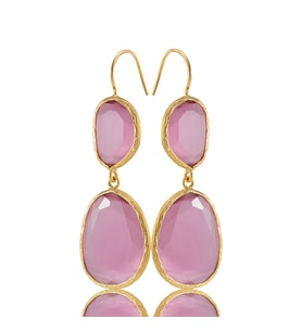 Kadir Jewellery 22 Ayar Altın Kaplama Kadın Sallantılı Küpe -El İşçiliği Ve Hipoalerjenik Küpe