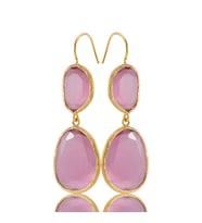 Kadir Jewellery 22 Ayar Altın Kaplama Kadın Sallantılı Küpe -El İşçiliği Ve Hipoalerjenik Küpe