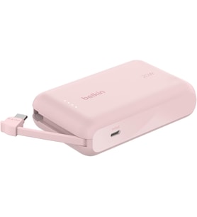 Belkin Boostcharge Power Bank, Entegre Kablolu Taşınabilir Şarj Cihazı 10K Pd 20W - Usb-C Güç Dağıtı (Çok Renkli)