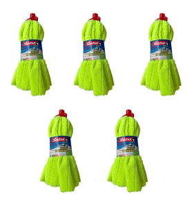 Simpak Balerin Mop - L Büyük Boy - 30 Cm. - 200 Gr. - Yedek Mop / Islak Mop / Paspas Ucu - 5 Adet