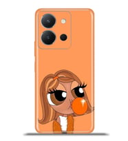 Vivo Y36 Kapak HD Renkli Dizayn Silikon Kılıf - Power Puff