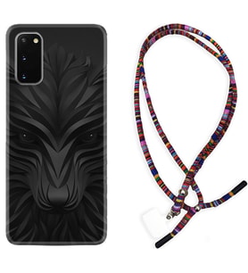 Samsung A02S A03S A10 A12 A13 A21S A22 Kılıf Boyun Asklı Rasta Silikon Black Fox 1325