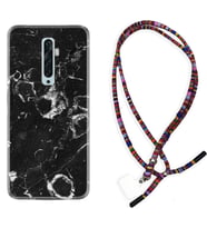 Oppo Reno 2Z 4 Lite 4 Pro 5 6 7 A31 Kılıf Boyun Asklı Rasta Silikon Black Hole Marble 1387