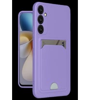 Galaxy A16 5G Kılıf Kelvin Kartvizitli Silikon - Lila