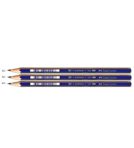 Faber Castell Dereceli Kurşun Kalem Resim Çizim Kalemi 4H,5H,6H 1erli 3 adet