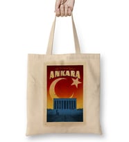Başkent Ankara ve Anıtkabir Bez Çanta Uzun Saplı