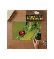 Uğur Böceği - Doğa Tasarımı 240 parça Ahşap Puzzle Ahşap Kutuda MP05311