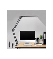Katlanabilir Ayarlanabilir Led Okuma Çalışma Masa Lambası (Krem)