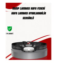 Mey İthalat® Ayarlanabilir Kafa Lambası Type-C Şarjlı Kompakt Kamp Lambası