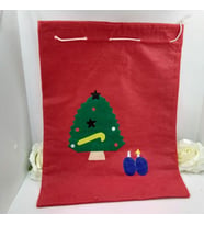 Noel Baba Figürlü Yılbaşı Çuvalı 30x40 cm-