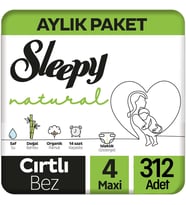 Sleepy Natural Bebek Bezi 4 Beden 104x3 312 Adet