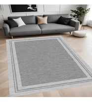 Eliana Home Dijital Baskı Yıkanabilir Kaymaz Taban Salon Halısı Ve Yolluk LN075-FNL348 (Gri)