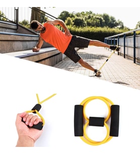 Mcg® 8 Şeklinde Direnç Bandı Yoga Plates Ve Vücut Geliştirme Egzersiz Bandı
