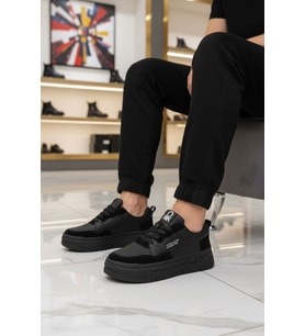 United Colors Of Benetton Siyah Bağcıklı Hafif Unisex Spor Ayakkabı BNI-10281 G