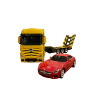 Rastar R/C Uzaktan Kumandalı Mercedes Actros Tır + AMG GT Araba - Sarı