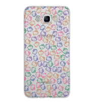 Samsung Galaxy J7 2016 Kapak Hello Kitty Tasarımlı Şeffaf Silikon Kılıf