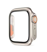 Apple Watch 38mm Uyumlu - Watch Ultra 49mm Kasa Dönüştürücü ve Ekran Koruyucu Zore Watch Gard 26 (Gri)