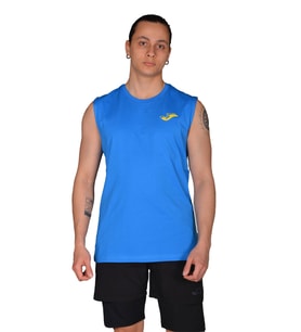 Joma Sprint-Sax Pamuklu Kolsuz Erkek Tshirt - 4231114 (Saks)
