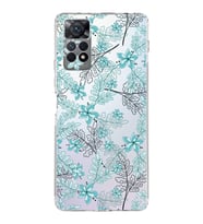 PrintiFy Xiaomi Redmi Note 12 Pro 4G Uyumlu Kamera Korumalı Floral Su Yeşili Tasarımlı  Kılıf