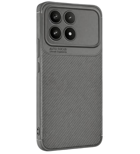 Poco F8 Pro Auto Focus Karbon Kapak - Gri