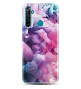 Realme 5i 5 Pro 6i 7 Pro 8 Kılıf Desemli Silikon Pink Cloud 1305