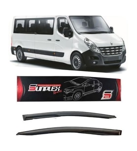 Renault Master Mugen Cam Rüzgarlığı 2010 sonrası 2'li Sunplex (Beyaz)