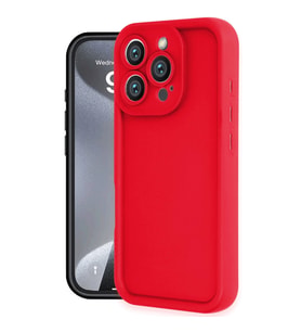 Iphone 16 Kılıf Viera Silikon - Kırmızı