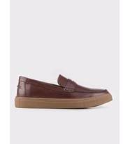 Erkek Hakiki Deri Kışlık Kahverengi Loafer Ayakkabı
